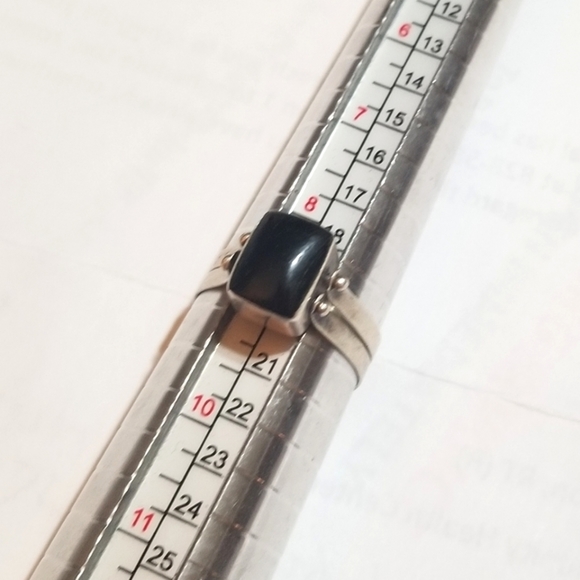 VTG FLIP RING Angel Skin Coral Onyx Sterling - Picture 5 of 5